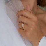 Fiorella round | floral engagement ring setting - Eden Garden Jewelry™