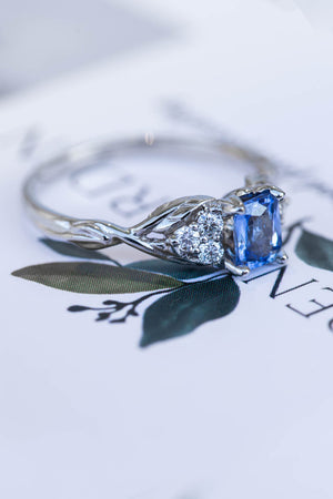 Art Masters Caravaggio 925 Sterling Silver 1.25 Ct Princess Light Blue  Sapphire Engagement Ring Wedding Band Set R623PS-925SSLBS | Caravaggio  Jewelry