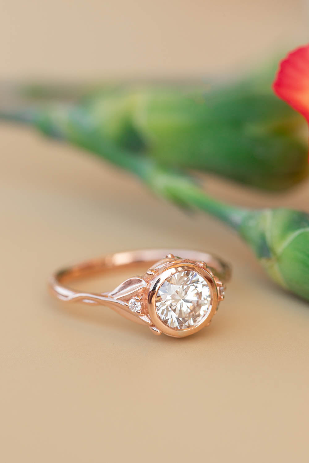 Lab grown diamond engagement ring, 1 carat diamond proposal ring / Roma - Eden Garden Jewelry™