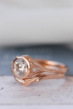 Lab grown diamond engagement ring, 1 carat diamond proposal ring / Roma - Eden Garden Jewelry™