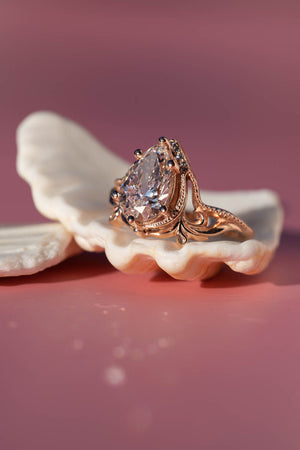 Red Beryl Emerald & Round Diamond Platinum Ring – Park City Jewelers