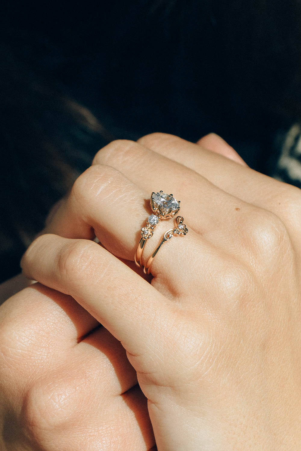 Rose gold fiorella diamond ring Clearance