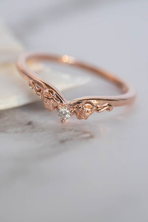 Classic Rose Gold Adjustable Ring for Her | FashionCrab.com