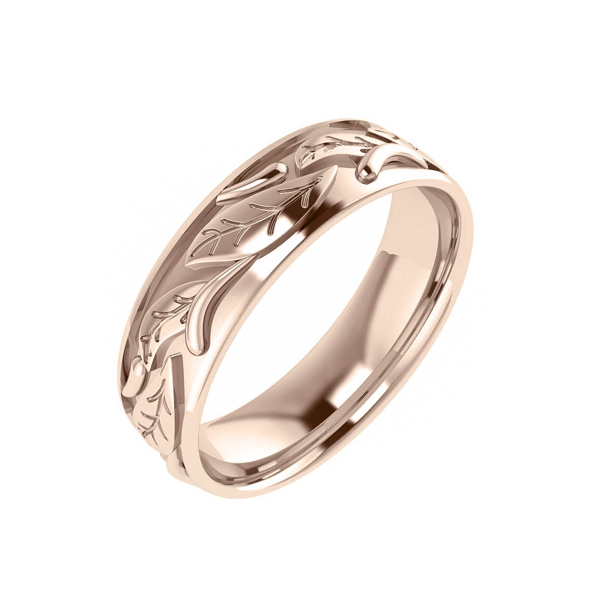 Man wedding band, matching leaf ring / Wisteria - Eden Garden Jewelry™